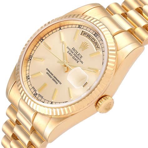 presidential rolex yellow diamonds|Rolex presidential day date 36mm.